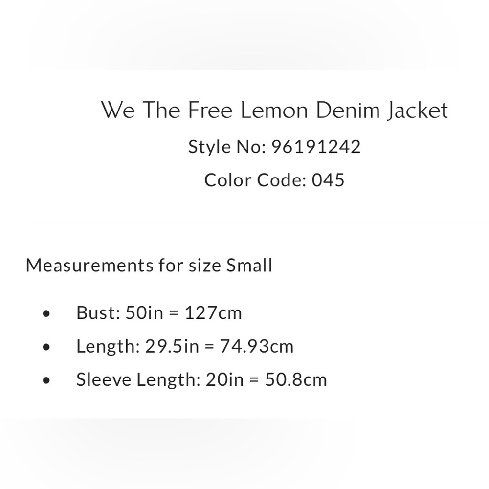 We the free lemon denim jacket - Picture 10 of 10